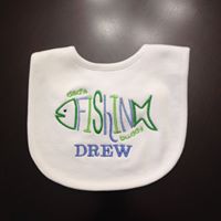 Dad's Fishing Buddy.....personalized bib