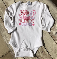 Hugs, Kisses, Valentine Wishes bodysuit