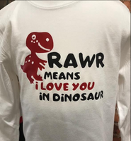 RAWR means I love you in Dinosaur bodysuit