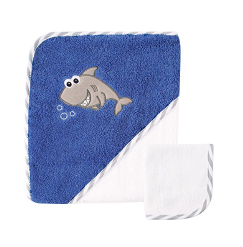 Cute Whale Hooded Bath or Pool Towel, Monogrammable