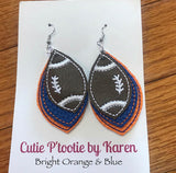 Earrings, faux leather