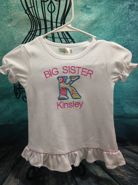 Big Sister Applique shirt