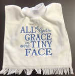 All of God's Grace in one Tiny Face Bib