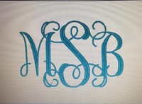 Ruffled Monogram Bib