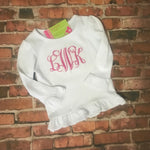 Monogram shirt Long Sleeve or Short Sleeve