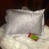 Monogrammed Crib Pillow